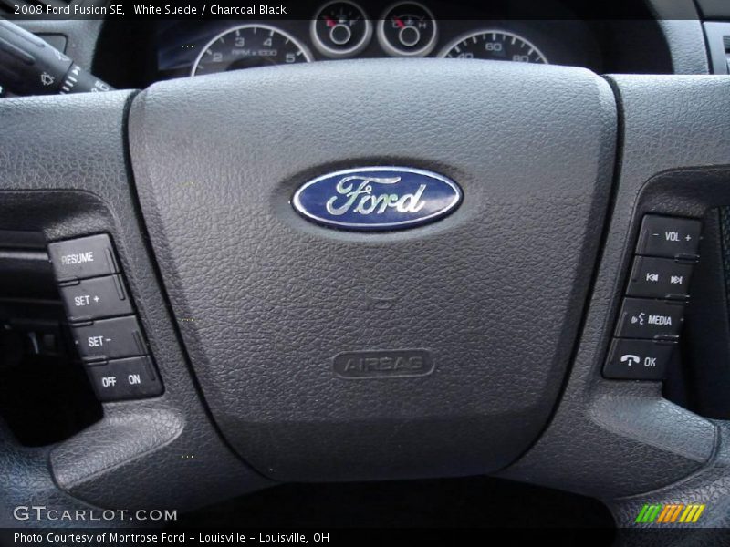 White Suede / Charcoal Black 2008 Ford Fusion SE
