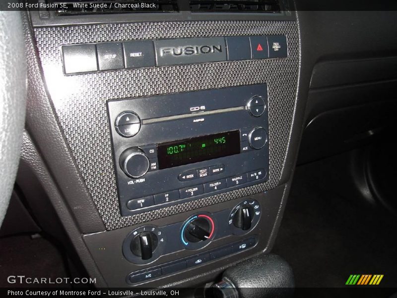 White Suede / Charcoal Black 2008 Ford Fusion SE