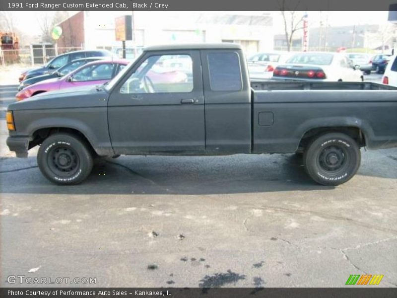 Black / Grey 1991 Ford Ranger Custom Extended Cab