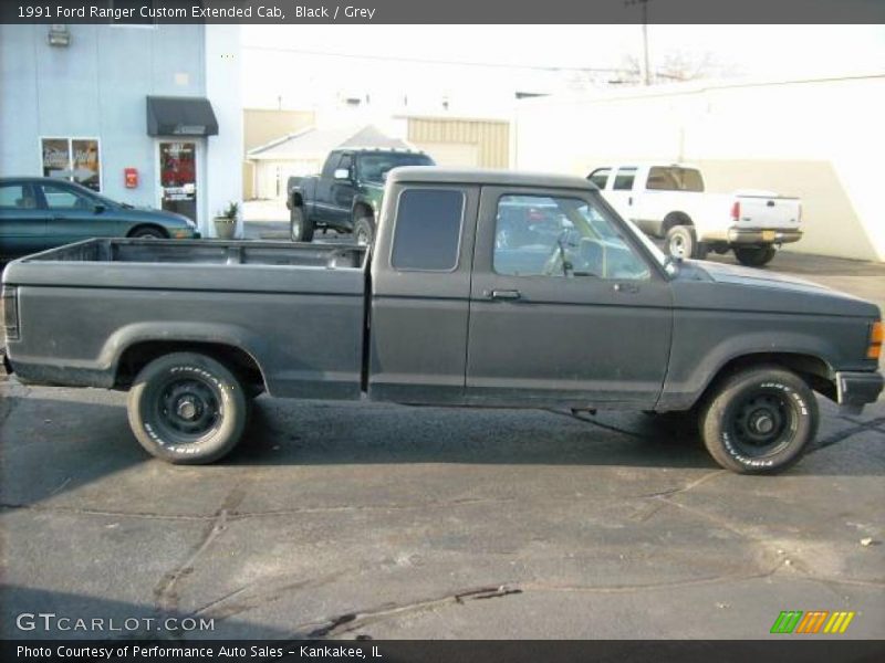 Black / Grey 1991 Ford Ranger Custom Extended Cab