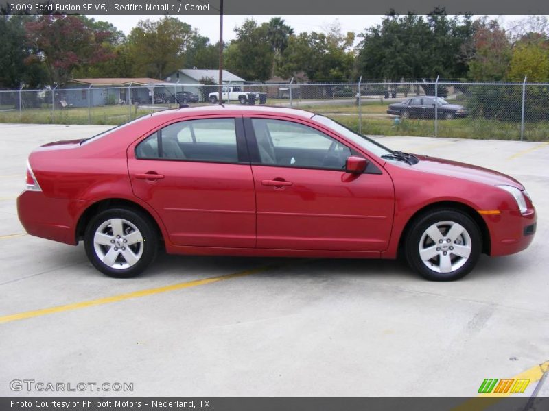 Redfire Metallic / Camel 2009 Ford Fusion SE V6