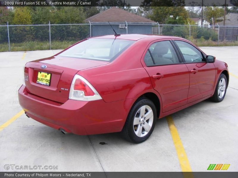Redfire Metallic / Camel 2009 Ford Fusion SE V6