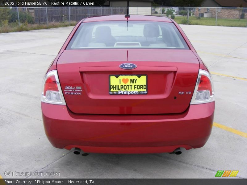 Redfire Metallic / Camel 2009 Ford Fusion SE V6