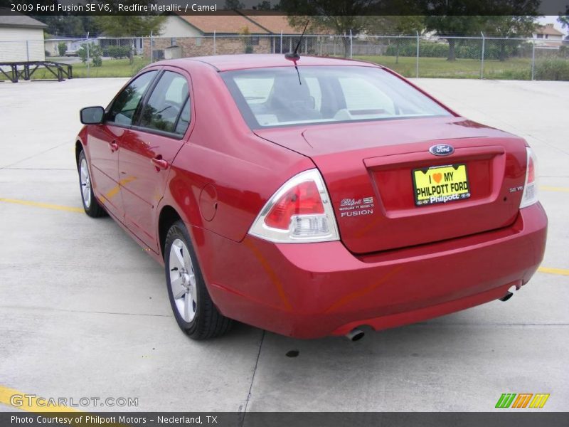 Redfire Metallic / Camel 2009 Ford Fusion SE V6