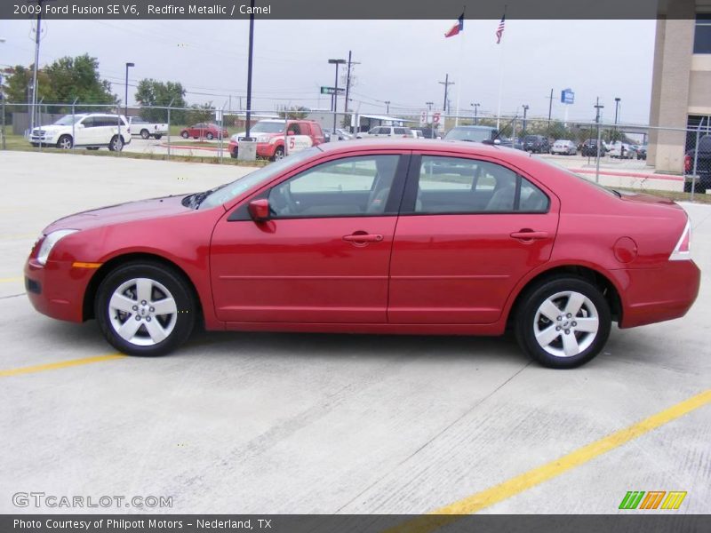 Redfire Metallic / Camel 2009 Ford Fusion SE V6