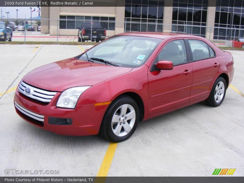 Redfire Metallic / Camel 2009 Ford Fusion SE V6