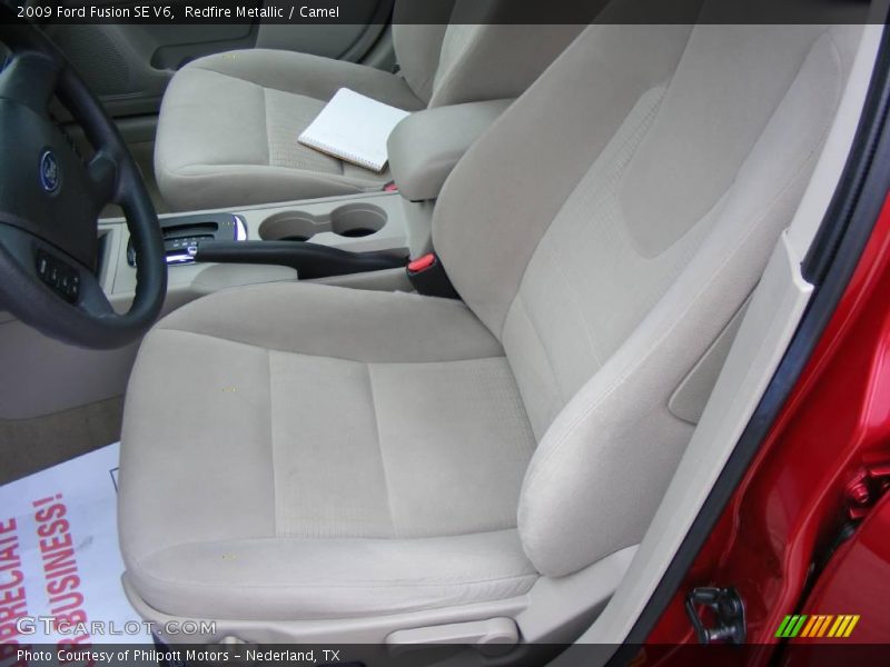 Redfire Metallic / Camel 2009 Ford Fusion SE V6