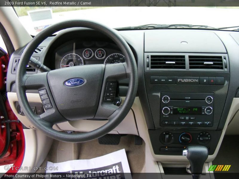Redfire Metallic / Camel 2009 Ford Fusion SE V6