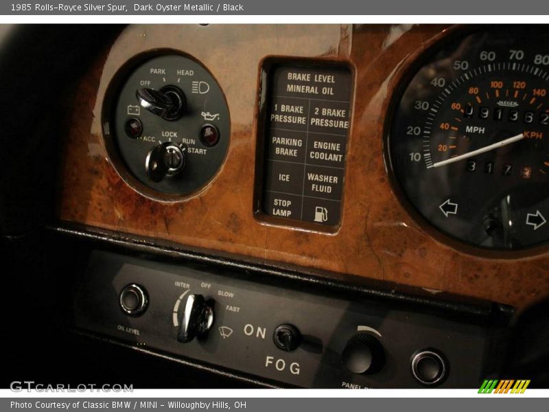 Dark Oyster Metallic / Black 1985 Rolls-Royce Silver Spur