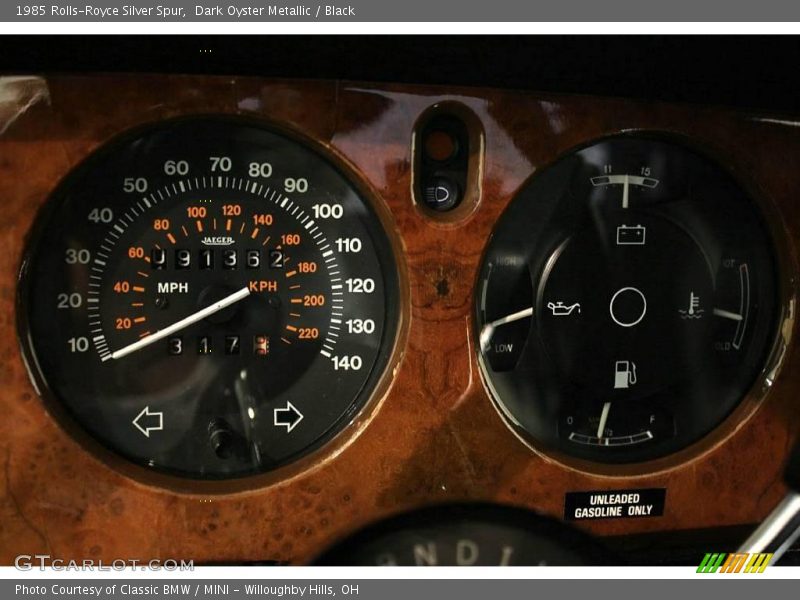Dark Oyster Metallic / Black 1985 Rolls-Royce Silver Spur