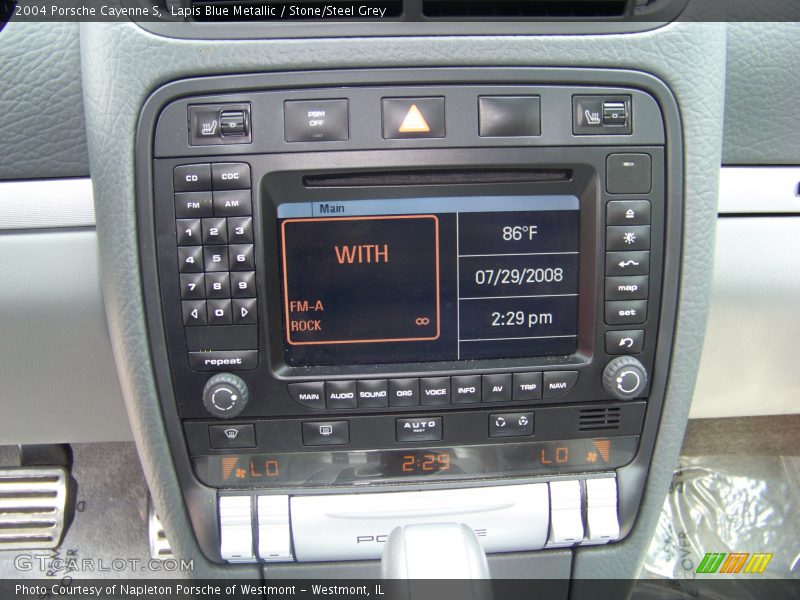 Lapis Blue Metallic / Stone/Steel Grey 2004 Porsche Cayenne S
