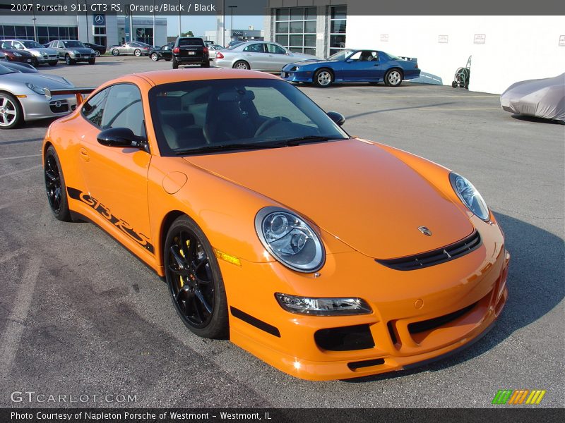Orange/Black / Black 2007 Porsche 911 GT3 RS