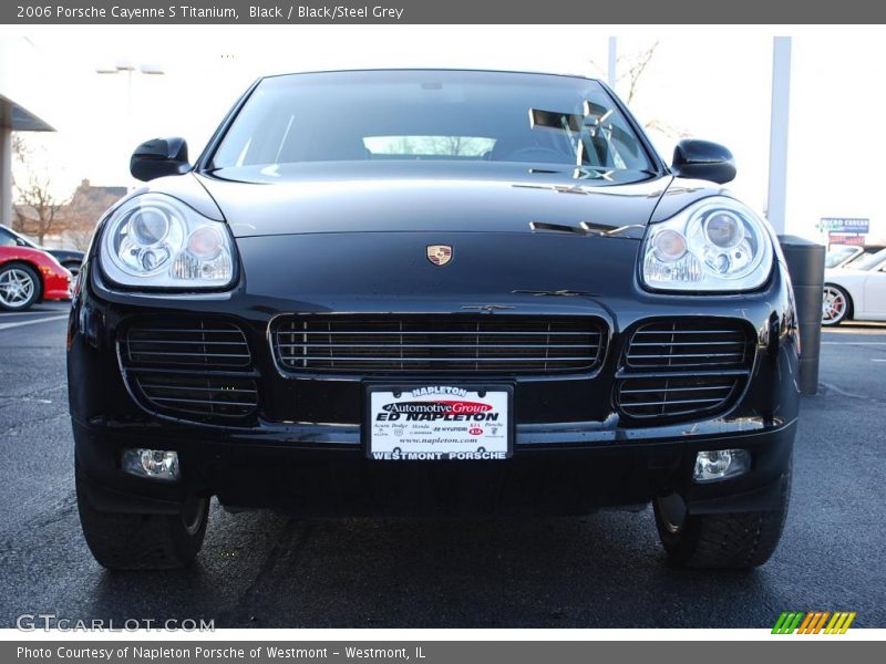 Black / Black/Steel Grey 2006 Porsche Cayenne S Titanium