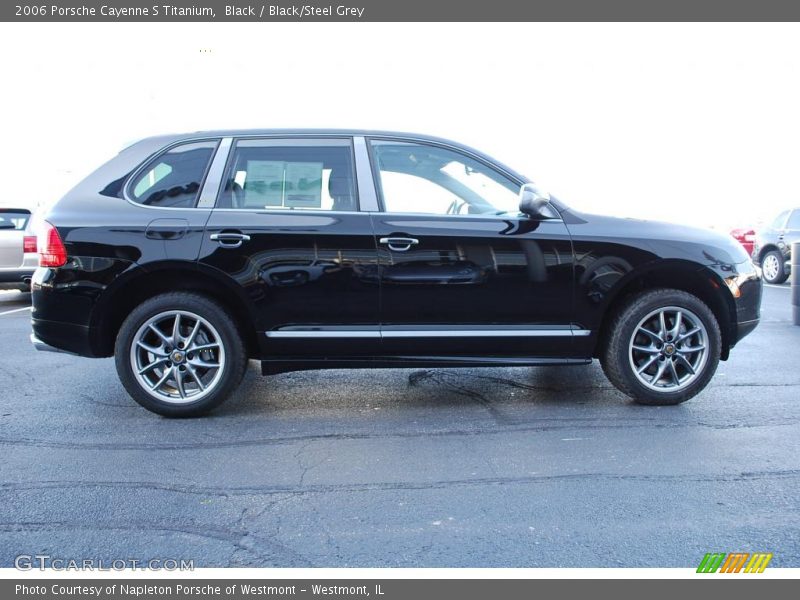 Black / Black/Steel Grey 2006 Porsche Cayenne S Titanium
