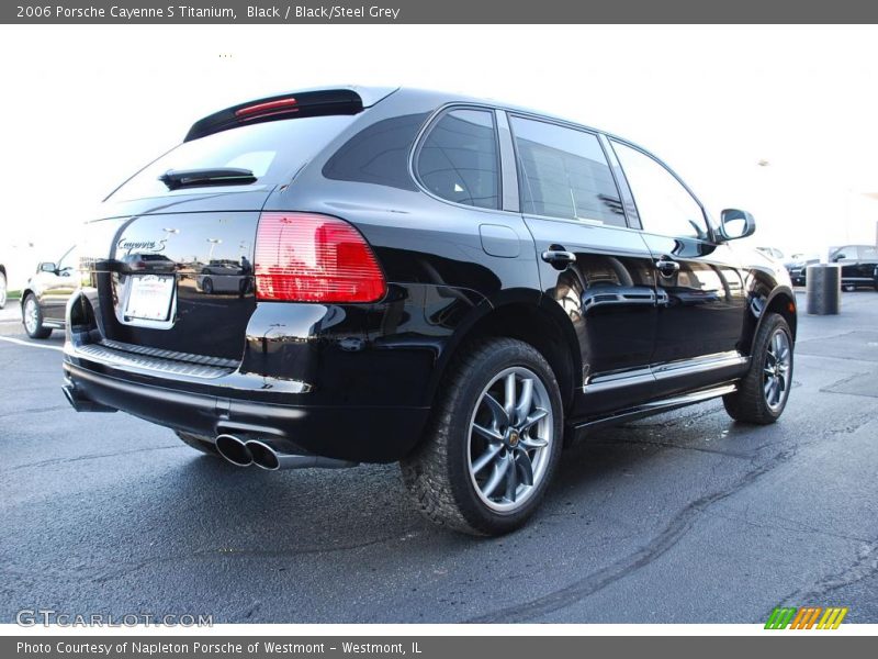 Black / Black/Steel Grey 2006 Porsche Cayenne S Titanium