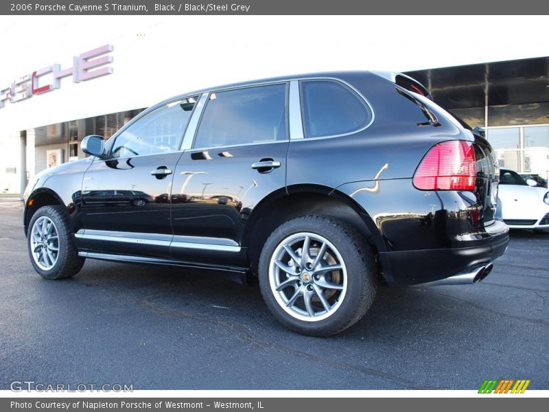 Black / Black/Steel Grey 2006 Porsche Cayenne S Titanium