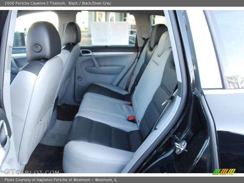 Black / Black/Steel Grey 2006 Porsche Cayenne S Titanium