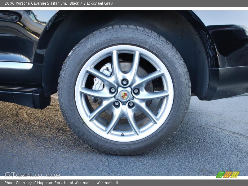 Black / Black/Steel Grey 2006 Porsche Cayenne S Titanium