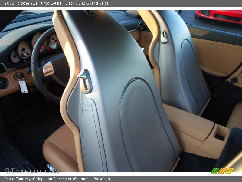 Black / Black/Sand Beige 2008 Porsche 911 Turbo Coupe