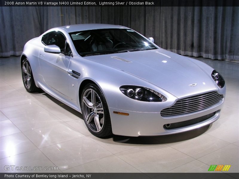 Lightning Silver / Obsidian Black 2008 Aston Martin V8 Vantage N400 Limited Edition