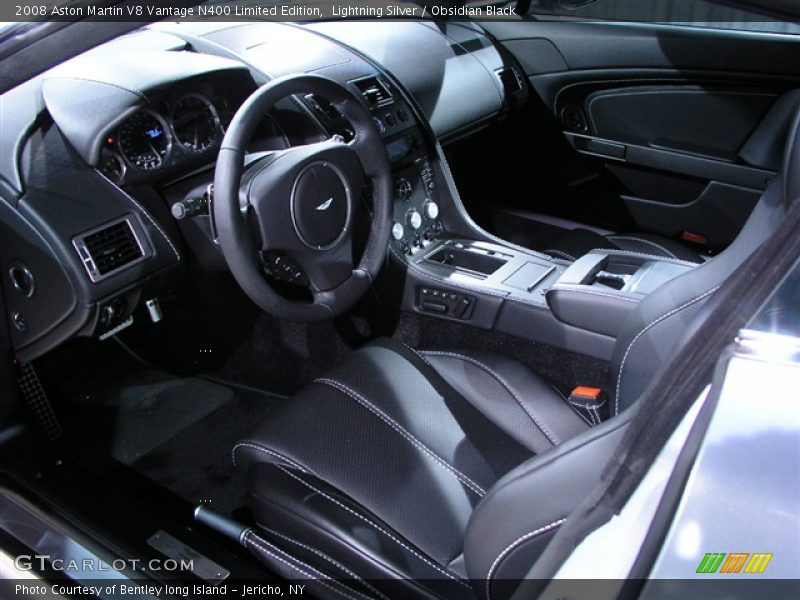 Lightning Silver / Obsidian Black 2008 Aston Martin V8 Vantage N400 Limited Edition