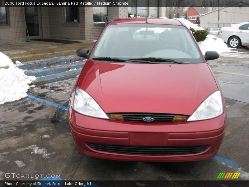 Sangria Red Metallic / Medium Graphite 2000 Ford Focus LX Sedan