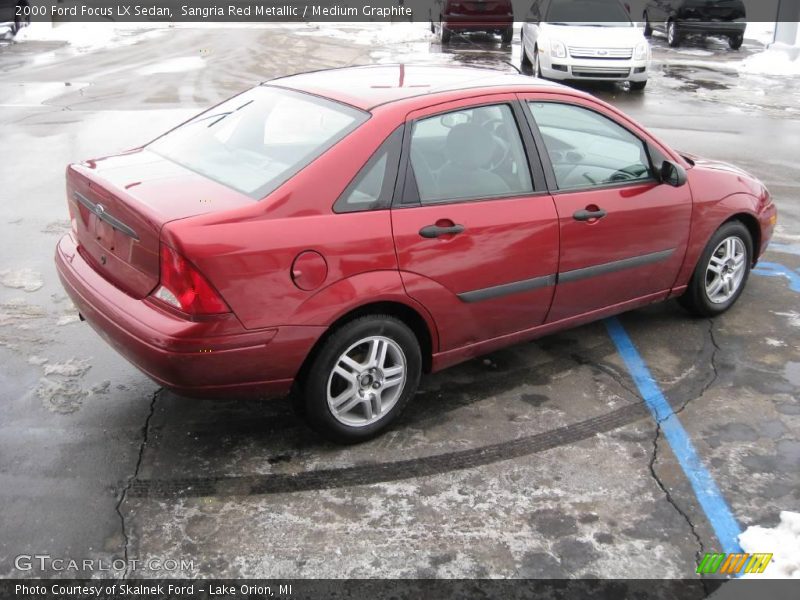 Sangria Red Metallic / Medium Graphite 2000 Ford Focus LX Sedan