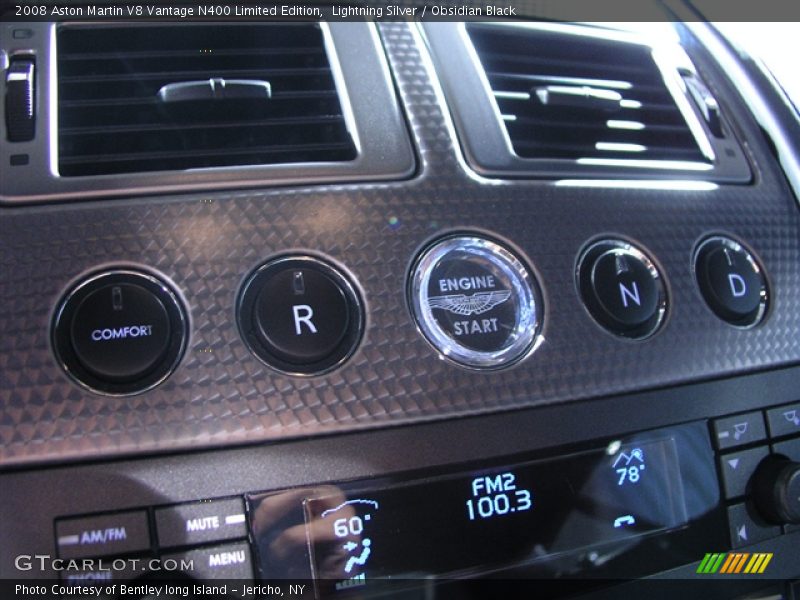 Lightning Silver / Obsidian Black 2008 Aston Martin V8 Vantage N400 Limited Edition