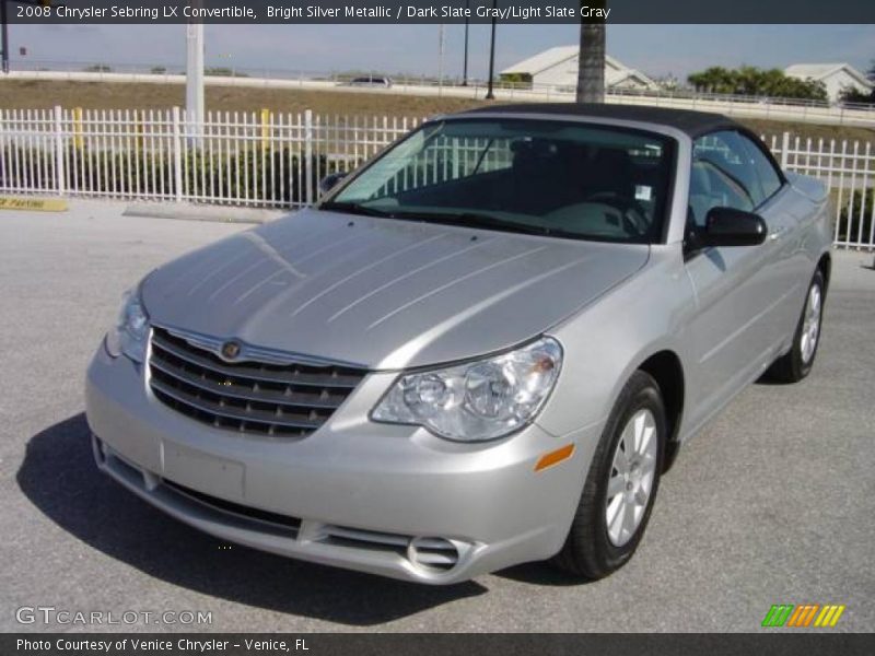 Bright Silver Metallic / Dark Slate Gray/Light Slate Gray 2008 Chrysler Sebring LX Convertible