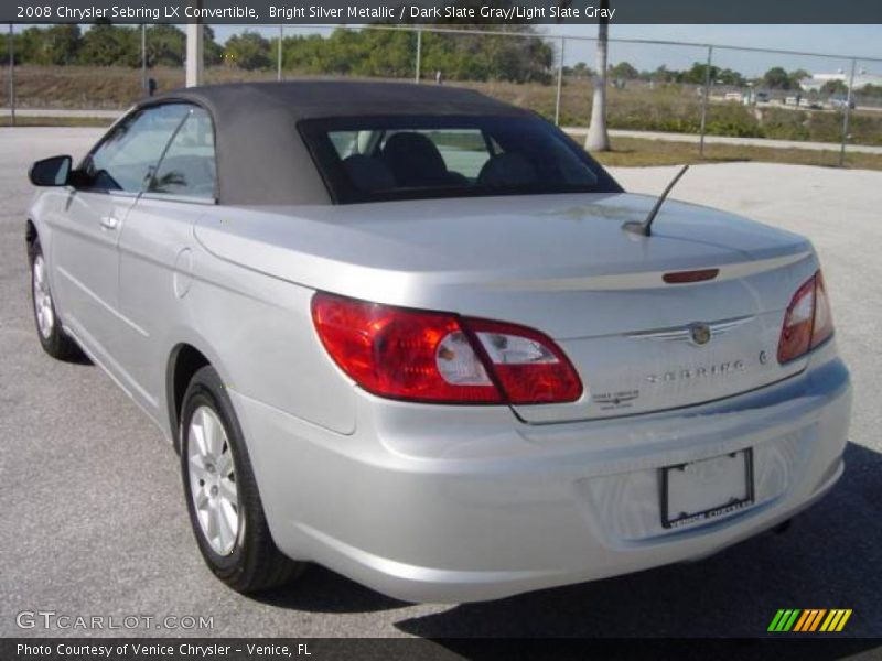 Bright Silver Metallic / Dark Slate Gray/Light Slate Gray 2008 Chrysler Sebring LX Convertible