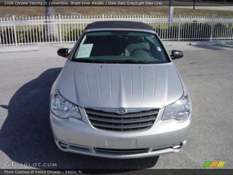 Bright Silver Metallic / Dark Slate Gray/Light Slate Gray 2008 Chrysler Sebring LX Convertible