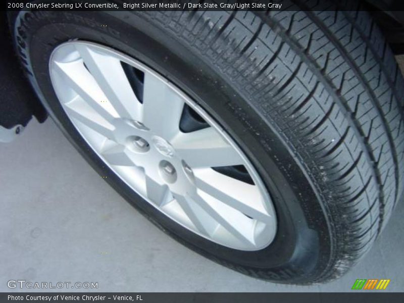 Bright Silver Metallic / Dark Slate Gray/Light Slate Gray 2008 Chrysler Sebring LX Convertible