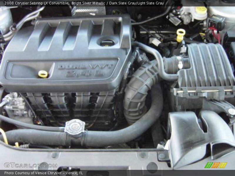 Bright Silver Metallic / Dark Slate Gray/Light Slate Gray 2008 Chrysler Sebring LX Convertible