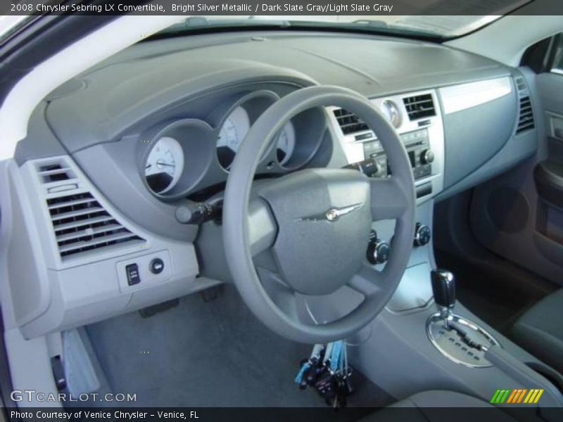 Bright Silver Metallic / Dark Slate Gray/Light Slate Gray 2008 Chrysler Sebring LX Convertible
