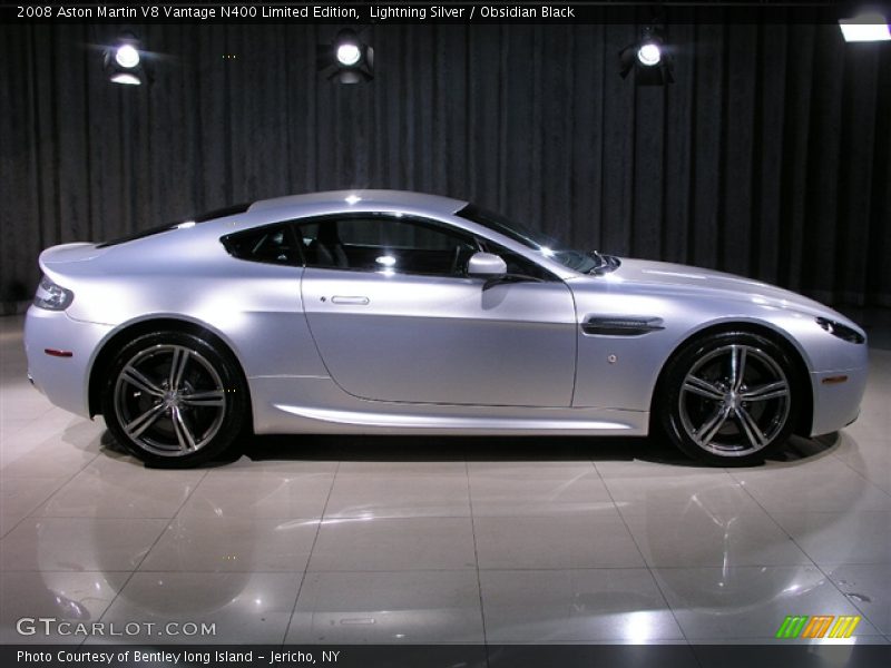 Lightning Silver / Obsidian Black 2008 Aston Martin V8 Vantage N400 Limited Edition