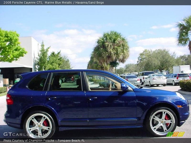 Marine Blue Metallic / Havanna/Sand Beige 2008 Porsche Cayenne GTS