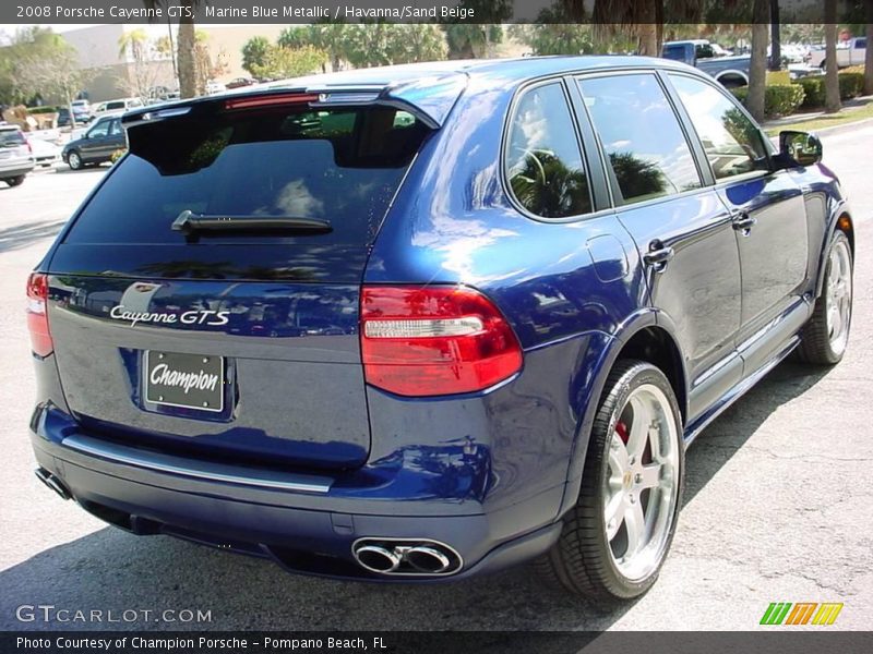 Marine Blue Metallic / Havanna/Sand Beige 2008 Porsche Cayenne GTS