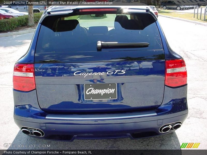 Marine Blue Metallic / Havanna/Sand Beige 2008 Porsche Cayenne GTS