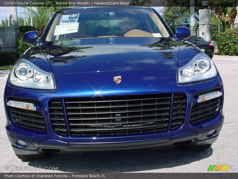 Marine Blue Metallic / Havanna/Sand Beige 2008 Porsche Cayenne GTS
