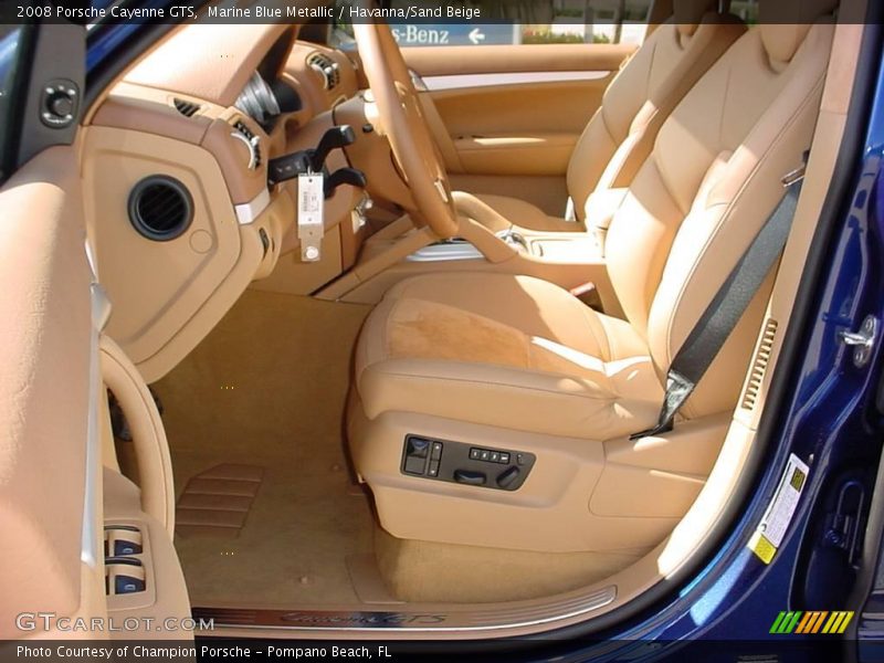 Marine Blue Metallic / Havanna/Sand Beige 2008 Porsche Cayenne GTS