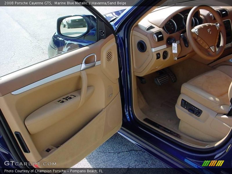 Marine Blue Metallic / Havanna/Sand Beige 2008 Porsche Cayenne GTS