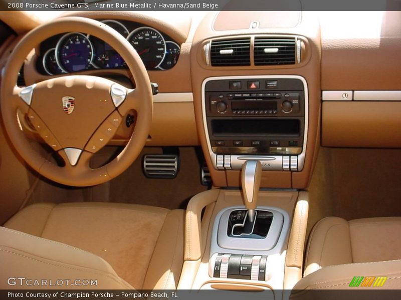 Marine Blue Metallic / Havanna/Sand Beige 2008 Porsche Cayenne GTS