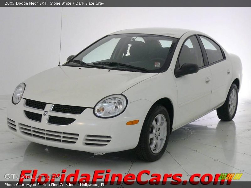 Stone White / Dark Slate Gray 2005 Dodge Neon SXT