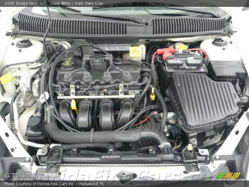 Stone White / Dark Slate Gray 2005 Dodge Neon SXT