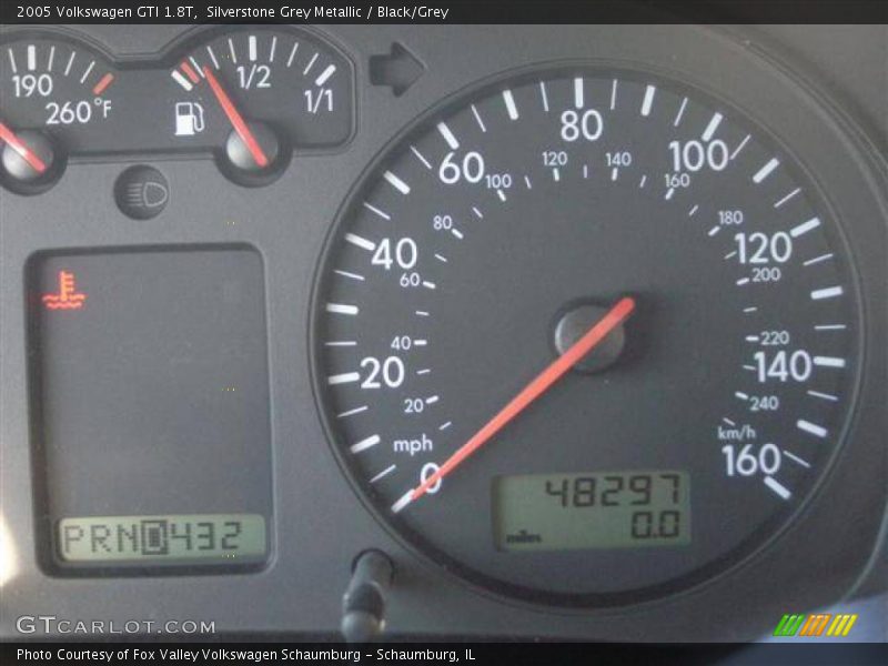 Silverstone Grey Metallic / Black/Grey 2005 Volkswagen GTI 1.8T