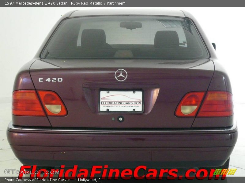 Ruby Red Metallic / Parchment 1997 Mercedes-Benz E 420 Sedan