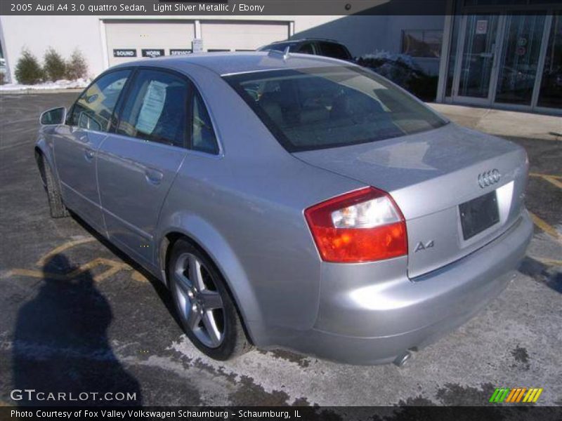 Light Silver Metallic / Ebony 2005 Audi A4 3.0 quattro Sedan