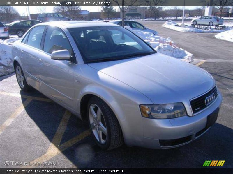 Light Silver Metallic / Ebony 2005 Audi A4 3.0 quattro Sedan