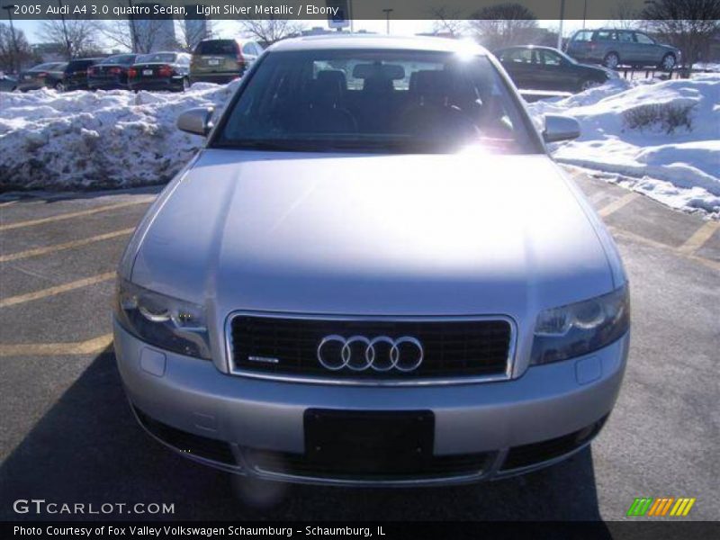Light Silver Metallic / Ebony 2005 Audi A4 3.0 quattro Sedan