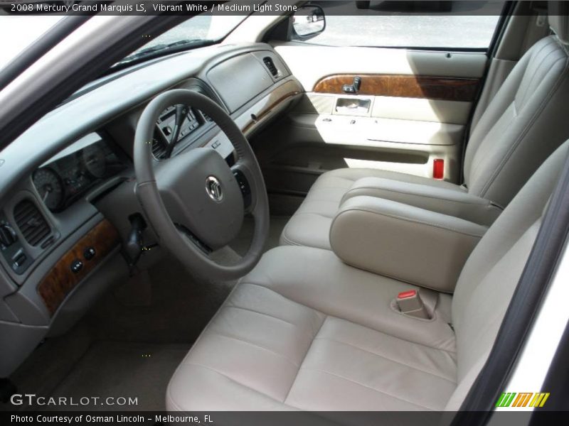 Vibrant White / Medium Light Stone 2008 Mercury Grand Marquis LS